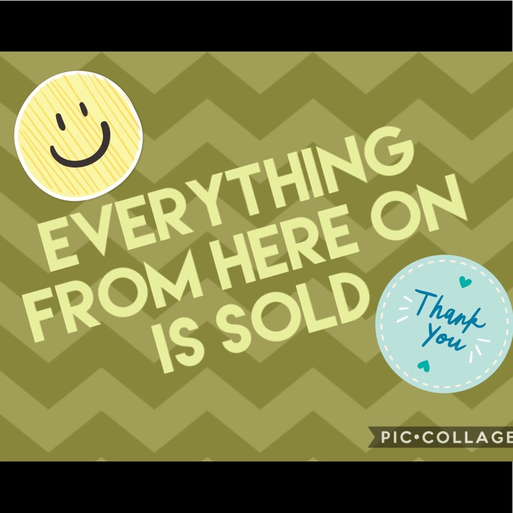 Sold from here on!!